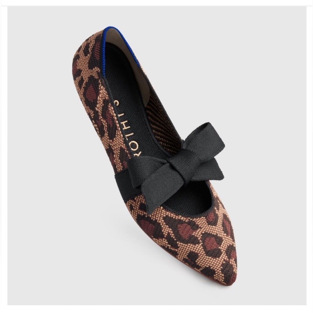 Rothy’s the Mary Jane in Wildcat / leopard and black size 8.5